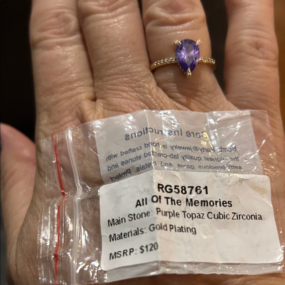 Purple Topaz Ring
